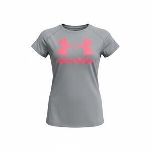 Under Armour Girls Short Sleeve Performance TShirt Light Purple with Pink Logo